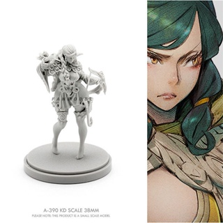 โมเดลทหารเรซิ่น Death Country Kingdom Death 38 มม. สีขาว