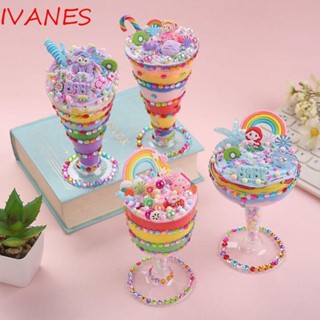 Ivanes ถ้วยไอศกรีม ขนาดเล็ก แฮนด์เมด DIY สําหรับเด็ก 1 กล่อง