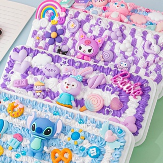 Kawaii Sanrio กระเป๋าดินสอ ลายการ์ตูน Hello Kitty Kuromi Cinnamoroll StellaLou Elsa Lotso Stitch LinaBell น่ารัก จุของได้เยอะ สําหรับนักเรียน DIY [RAIN]