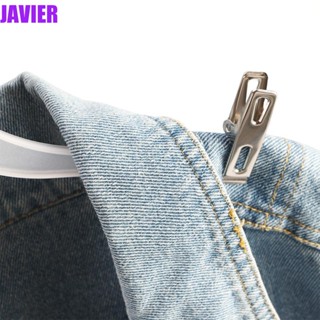 Javier ที่หนีบผ้า สเตนเลส กันลม สําหรับแขวนเสื้อโค้ท กางเกงซักผ้า