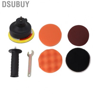 Dsubuy Car Polisher Tool Set  Backing Adhesive Electric Drill Polish Head Powerful Cleaning for Waxing