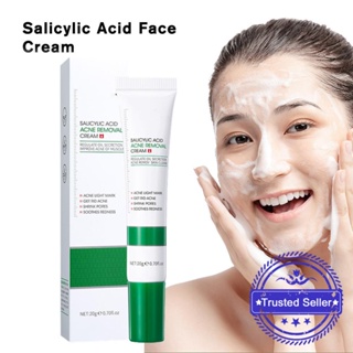 Salicylic Acid ครีมกําจัดสิว 20 กรัม กําจัดสิวหัวดํา ซ่อมแซม ยางลบ รอยแผลเป็น ป้องกัน Q1G6