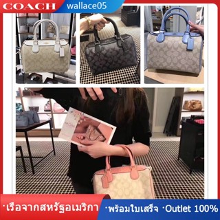 MINI BENNETT SATCHEL IN SIGNATURE F58312 กระเป๋าแฟชั่นสตรี COAC H กระเป๋าถือ กระเป๋าสะพาย