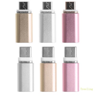 Treeling อะแดปเตอร์แปลงสายชาร์จ Micro USB ตัวเมีย เป็น Type C ตัวผู้ แบบแม่เหล็ก