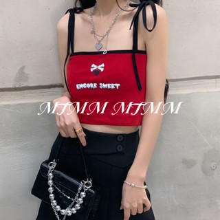 MTMM เสื้อกั๊กผู้หญิง
เสื้อสีแดงสั้น
y2k สาวฮอต BEL001