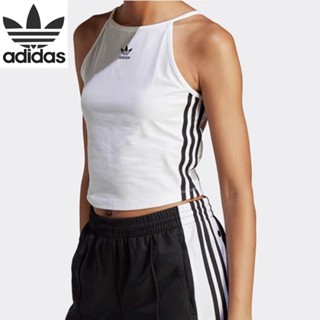 Adidas ของแท้ 100% เสื้อกล้าม แขนกุด ระบายอากาศ ใส่สบาย เซ็กซี่ สําหรับผู้หญิง IB7302 IB7303