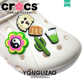 Jibbitz crocs charms หัวเข็มขัด รูปกระบองเพชรน่ารัก อุปกรณ์เสริม สําหรับตกแต่งรองเท้า 2023