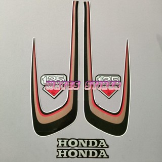 สติกเกอร์รูปลอก คุณภาพดี สีดํา สีทอง สําหรับ honda cb100 CB125 CB 125