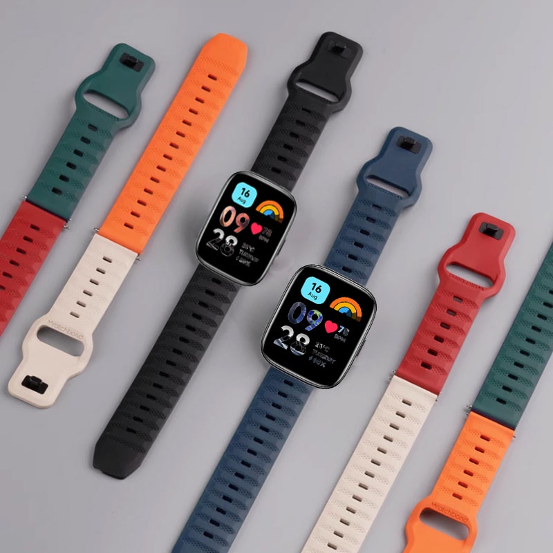 ใหม่ สายนาฬิกาข้อมือซิลิโคน แบบเปลี่ยน สําหรับ Xiaomi Mi Watch Lite Redmi Watch 2 Lite Watch 3 Smart