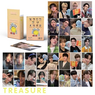 โปสการ์ดโฮโลแกรมเลเซอร์ โฮโลแกรม TREASURE MOVE Hyunsuk Jihoon Yoshi Junkyu Jaehyuk Asahi Haruto Doyoung Jeongwoo Junghwan 55 ชิ้น ต่อกล่อง