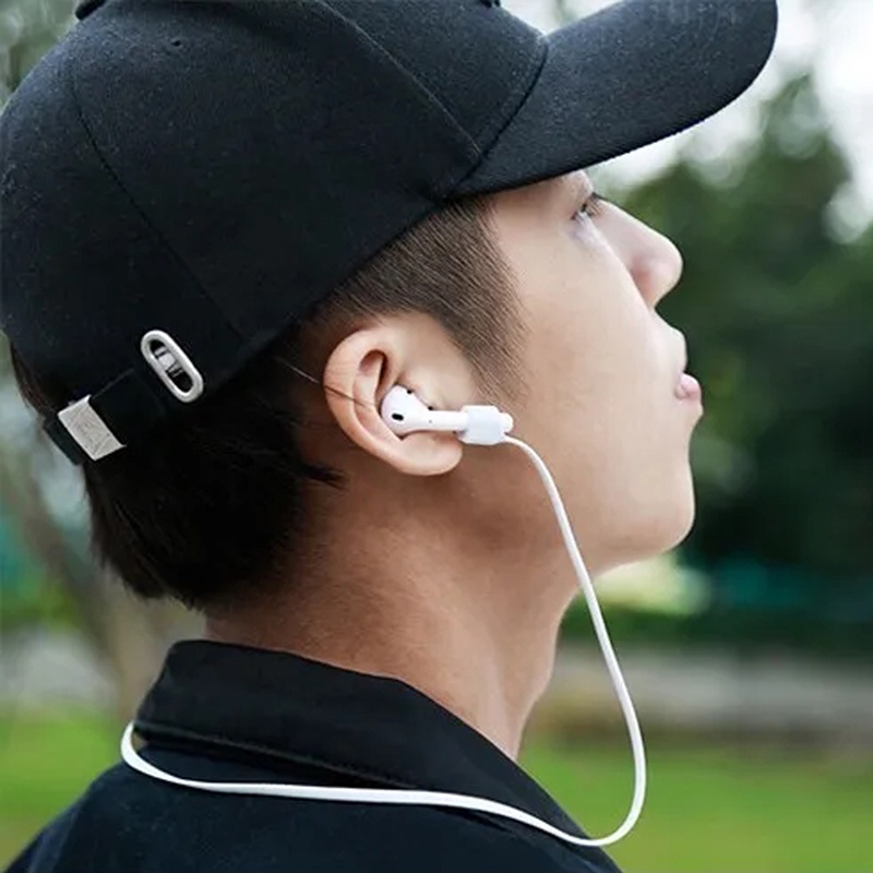 สายคล้องคอซิลิโคน ป้องกันการสูญหาย ขนาด 55 ซม. 70 ซม. แบบพกพา สําหรับหูฟังบลูทูธไร้สาย