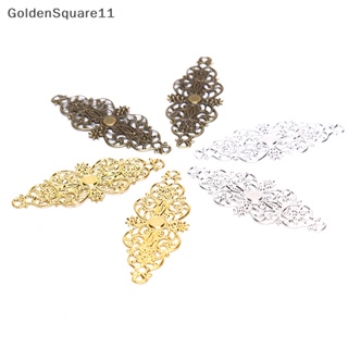 Goldensquare ตัวเชื่อมต่อ ลายดอกไม้ สําหรับทําเครื่องประดับ DIY 20 ชิ้น