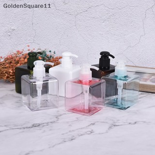 Goldensquare ขวดพลาสติกเปล่า ทรงสี่เหลี่ยม ขนาด 250 มล. สําหรับใส่โลชั่น แชมพู ล้างหน้า