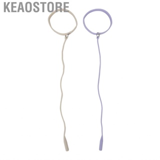 Keaostore Eyelash Tweezer Protector Bracelet  Holder 2pcs Purple White Skin Friendly High Elasticity for Daily Use