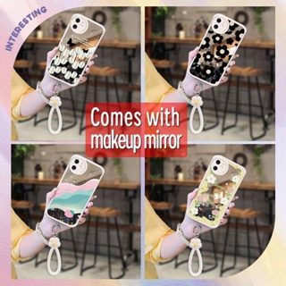 top grade Mirror surface Phone Case For iphone 12 dustproof Hangings Liquid silicone For Girls Raised lens Little Fresh trend