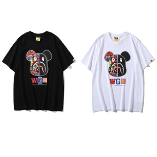 Bape × Bear Brick เสื้อยืด โอเวอร์ไซซ์ ลาย Kwas Gone Mad Streetwear