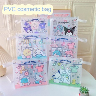 Sanrio Storage Bag Wash Clothes Waterproof Pvc Kulomi Cosmetic Bag Portable Cosmetic Storage Bag Luggage Hand Wash Bag Home Decoration TH