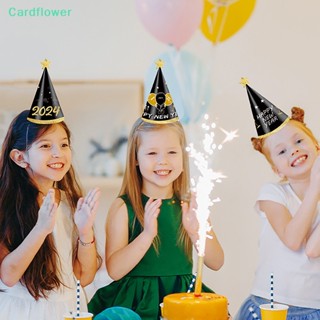 &lt;Cardflower&gt; แว่นตากันแดด กระดาษ 3d สีดํา ทอง สําหรับถ่ายภาพ ปาร์ตี้คริสต์มาส ปีใหม่ 2024 6 ชิ้น