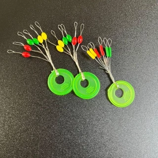 Blueming2 600 ชิ้น 100 กลุ่มตกปลา Bobber Stopper, Float Fishing Supply Rubber Bean, สีสัน Soft Line Tackle อุปกรณ์เสริม Space Beans Lakes Rivers Sea