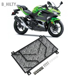 B_HILTY ตะแกรงหม้อน้ำรถจักรยานยนต์ถังน้ำสแตนเลสสำหรับ NINJA 250 300 400 2018+