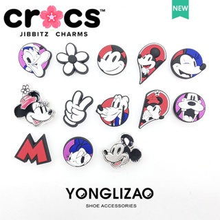 Jibbitz crocs charms หัวเข็มขัดตกแต่งรองเท้า ลายการ์ตูนดิสนีย์ มิกกี้ โดนัลด์ดั๊ก