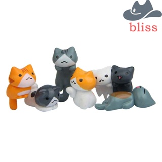 Bliss ฟิกเกอร์แมวจําลอง ของขวัญ ของเล่นเสริมการเรียนรู้เด็ก