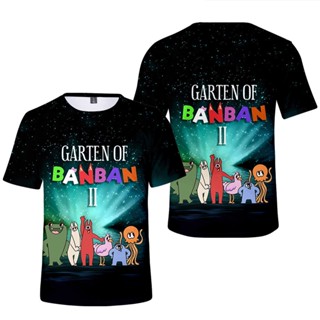 ใหม่ เสื้อแขนสั้น ระบายอากาศ ซับเหงื่อ ทนทาน ลาย Garten of Banban 3D แฟชั่นฤดูร้อน