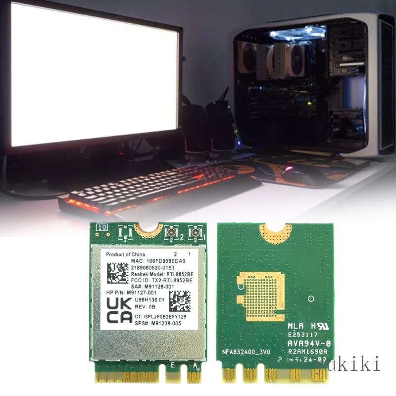 Kiki AX1800 Realtek- RTL8852BE M2-NGFF อะแดปเตอร์บลูทูธไร้สาย 5 2 Wlan