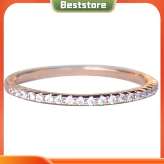 Beststore|  แหวนนิ้วมือ ประดับเพชร พลอยเทียม อัลลอย แวววาว เครื่องประดับแฟชั่นคู่รัก ของขวัญสําหรับผู้หญิง