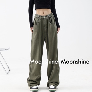 Moon  กางเกงขายาว คาร์โก้ กางเกง เชือกอเมริกันคลาสิค Cargo pants 2023 NEW 072029 Beautiful Chic ins Trendy A23L082 36Z230909