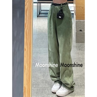 Moon  กางเกงขายาว คาร์โก้ กางเกง เชือกอเมริกันคลาสิค Cargo pants 2023 NEW 072028 Korean Style คุณภาพสูง ทันสมัย ทันสมัย A23L06S 36Z230909