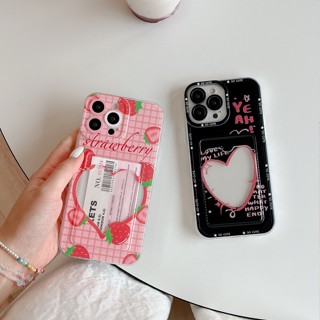 เคสไอโฟนใส่บัตร 🔥 เคสไอโฟ11ผีเสื้อใสกันกระแทกใส่รูปถ่ายได้ สำหรับ เคสiPhone 14 11 iPhone 11 Pro 11 14 Pro 13 X XS Max XR 11 Pro Max Case