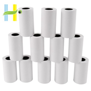 กระดาษสติกเกอร์ มีกาวในตัว สีฟ้า สีขาว 57x30 มม. สําหรับเครื่องพิมพ์ PAPERANG Peripage 12 แพ็ก