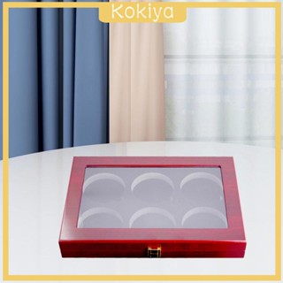 [Kokiya] กล่องเคสใส่ลูกพัคฮอกกี้ 6 หลุม กันฝุ่น ใช้ง่าย พร้อมตัวล็อก