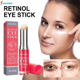 Eelhoe Anti-aging Retinol Eye Firming Cream Stick Anti-puffiness Wrikles Dark Circles Eye Bags Eye Skin Tighten Brighten Moisturizing ICECUBES