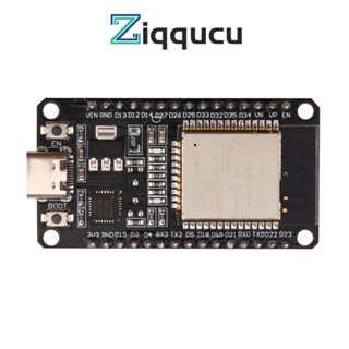 Ziqqucu ESP32S ESP32 ESP-WROOM-32 บอร์ดไมโครคอนโทรลเลอร์ WiFi บลูทูธ 2.4GHz แกนคู่ 2 ฟังก์ชั่น สําหรับ Arduino