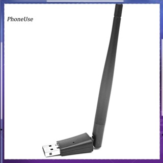 Phoneuse อะแดปเตอร์การ์ดเครือข่ายไร้สาย MT7601 USB WiFi พร้อมเสาอากาศ สําหรับกล่องทีวี