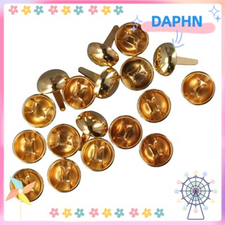 DAPHS หมุดทองเหลือง โลหะทองเหลือง 15 มม. สําหรับงานหัตถกรรม เอกสาร 1000 ชิ้น