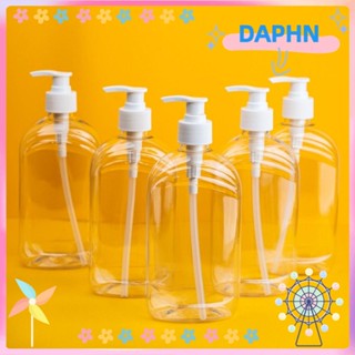 Daphs ขวดจ่ายสบู่ PET 500 มล. พร้อมปั๊มโลชั่น แบบพกพา สําหรับห้องน้ํา 2 ชิ้น