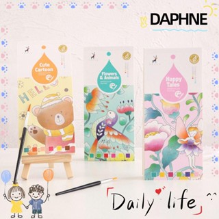 DAPHNE สมุดระบายสีน้ํา 20 แผ่น สําหรับเด็กผู้หญิง และเด็กผู้ชาย