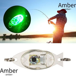 Amber เหยื่อตกปลา รูปตาปลาหมึก เรืองแสง LED คุณภาพสูง