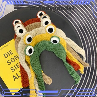 Melodygoods1 หมวกถักโครเชต์ ลายการ์ตูนกบ พร็อพถ่ายภาพ สําหรับเด็ก