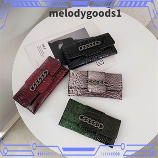 MELODYGOODS1 กระเป๋าสตางค์ ใบยาว ใส่บัตรได้หลายใบ แฟชั่นสําหรับสตรี