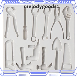 MELODYGOODS1 แม่พิมพ์ซิลิโคน สําหรับทําคัพเค้ก ฟองดองท์ คุกกี้ 2 ชิ้น