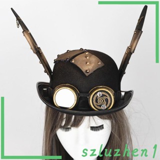 [Szluzhen1] Steampunk หมวกแกะออกได้ สีดํา 56-60 ซม. สไตล์ B 56 ถึง 60 ซม.