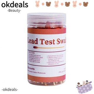 OKDEALS ชุดแผ่นทดสอบตะกั่ว ปลอดสารพิษ 60 ชิ้น สําหรับทุกพื้นผิว