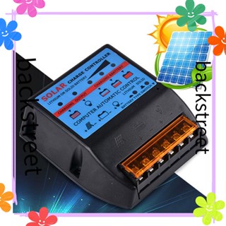 Backstreet อุปกรณ์ควบคุมพลังงานแสงอาทิตย์ 12 / 24V Time Control LCD Regulator