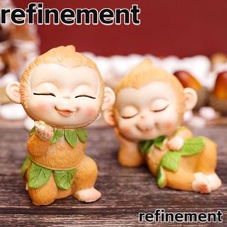 Refinement โมเดลเรซิ่น รูปปั้นลิง ราชา สําหรับตกแต่งบ้าน ภายในรถยนต์