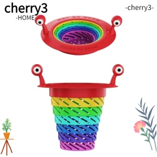 Cherry3 ตะกร้ากรองท่อระบายน้ํา ทนทาน กันรั่ว สําหรับอ่างล้างจาน ห้องน้ํา ห้องครัว