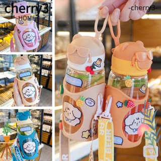 Cherry3 แก้วน้ํา กันรั่ว ลายการ์ตูน สําหรับเด็ก